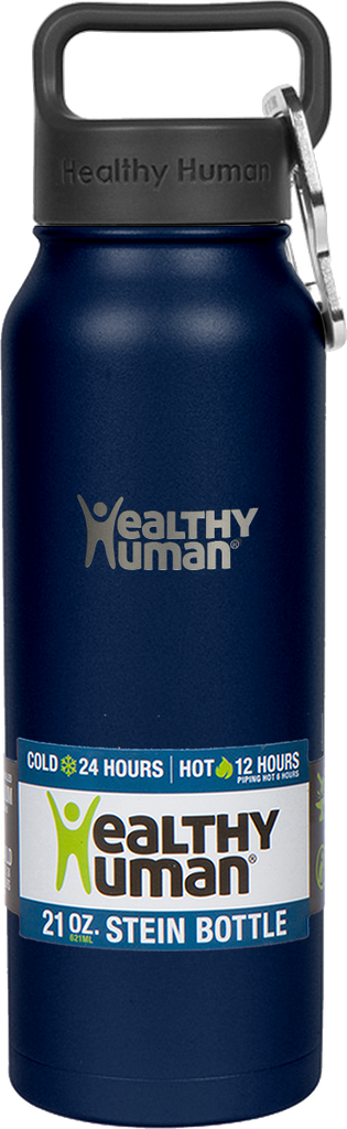 Healthy Human Stainless Steel Water Bottle (Peach, 21 oz/ 621 ml)